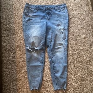 Distressed jeans